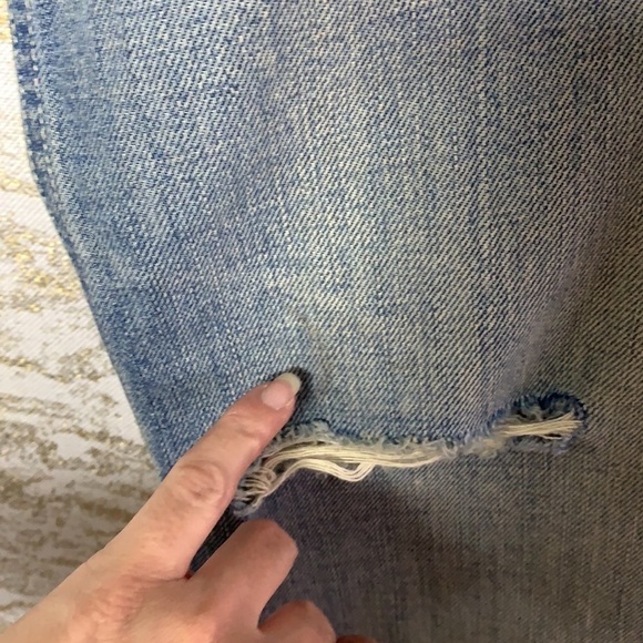 TOMMY Hilfiger Light Blue Wash Distressed Straight Leg Jeans Size 28 - Picture 16 of 16